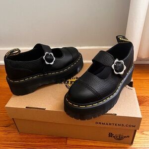 Dr. Martens Black Platform Mary Janes